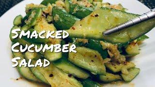 Delicious Refreshing Chinese Smacked Cucumber Salad Recipe | FullHappyBelly