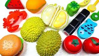 Satisfying Video | How to Cutting Fruits and Vegetables ASMR | DURIAN Lollipops Candy Squishy