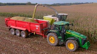 Mais 2023 : John Deere 8R 410 & Fendt 1050 | Mais harvest | Otto Hamester | John Deere 8430 | Xerion