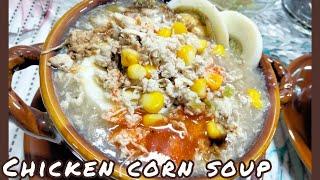 Chicken Corn Soup With Homemade Chicken Stock Recipe | Winter Special Soup Recipe By Urooj's Kitchen