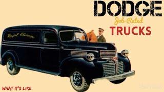 1940 Dodge Half ton panel truck, Job Rated