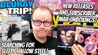 BLURAY Hunting TRIP! - Searching For Sleepy Hallow STEELBOOK And SUBSCRIBER Mail Unboxings!