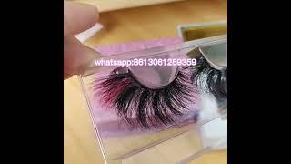 Wholesale 3D luxury real mink eyelash diy packing box private label suppliers