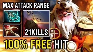 WTF 100% Free Hit Max Range Unlimited Knockback with Disperser Sniper Dota 2