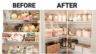 ULTIMATE PANTRY ORGANIZATION Before and After | Kitchen Organization Ideas