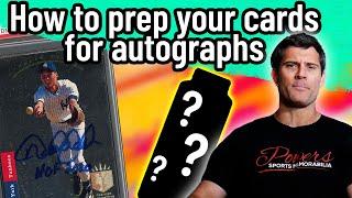 Learn the Secret How To CORRECTLY Prep Sports Cards for an Autograph Signing in Under 1 Minute | PSM