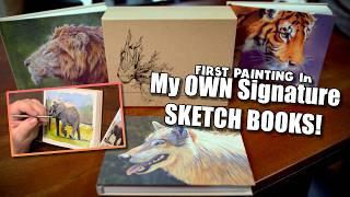 Painting DEMO + Aaron Blaise Signature Edition Sketchbooks by Lilorosh | #painting #tutorial