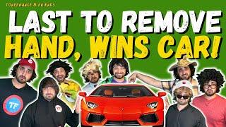 Last To Remove Hand, Wins Car! | ToneFrance & Friends