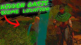 HIDDEN OASIS LOCATION!!! How to Find Scorched Earths HIDDEN BIOME OASIS Cave!!!