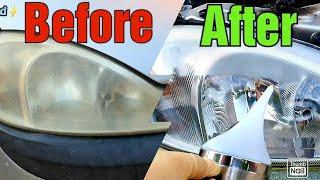 Reconditioning headlights by Polymerization, quality car polish