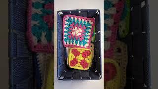 What’s in My Crochet Basket?  Granny Squares Designs You'll  Love! #shorts