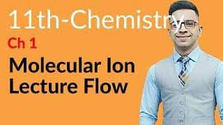 FSc Chemistry book 1, ch 1, Molecular Ion - 1st year Chemistry