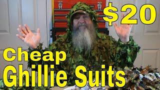 Cheap Ghillie Suit AIRSOFT Review | Amazon Leaf Suit