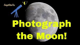 Photograph the moon with your DSLR and a zoom lens!