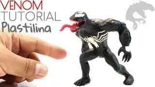 COMO HACER A VENOM DE PLASTILINA/ARCILLA  PASO A PASO - POLYMER CLAY