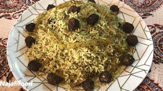 طرز تهیه ی کلم پلو شیرازی با کوفته ریزه یک غذای ایرانی با طعم و عطری بینظیر   Kalam polo Shirazi