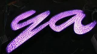 Diamond led letter mehraj