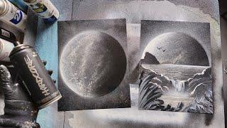 Easy Way to Start Making Nature Spray Paint Art