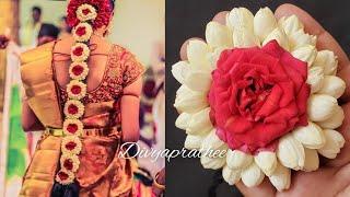 Bridal hair accessories/jadai billai/hair brooch/Jasmine poola jada/flower rakhi/flower brooch/veni