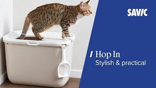 Savic Hop In top-entry litter tray – Clean, practical, stylish! | Litter boxes