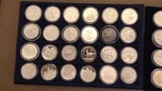 Big and beautiful silver coins from all around world