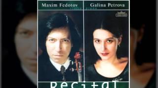 Maxim Fedotov-Galina Petrova Wieniavski Polonaise D Major CD 1999