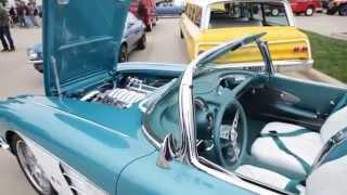 Carr's Corvettes Customized 1959 Convertible at Cars and Coffee Dallas