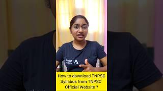 How to Download Syllabus from TNPSC Website? #tnpsc #group4 #shortstamil