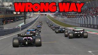 Racing on ALL Reverse Tracks on F1 25
