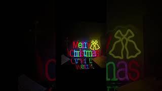 Merry Christmas Neon Sign https://www.aoos.com/ #MerryChristmasNeonSign #CustomNeonSign #NeonSigns