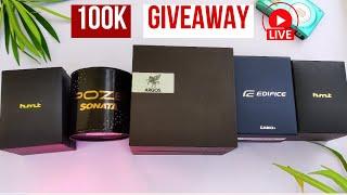 100K Giveaway Live ! 5 watch Giveaway Participation Rules