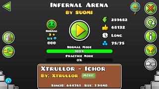 MY LEVEL IN LAVA GAUNTLET - Infernal Arena - By: Suomi (Me) - Geometry Dash [2.1]