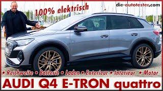 AUDI Q4 e-tron Probefahrt im Kompakt Elektro SUV | Batterie Motor Reichweite Laden Preis 2021 Review