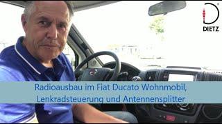 Dietz: Radioausbau im Fiat Ducato Wohnmobil. Welches Zubehör ist installiert gewesen?