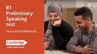 B1 Preliminary Speaking test - Kenza and Mohammed | Cambridge English