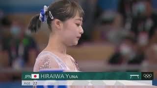 平岩優奈　東京五輪　平均台フル