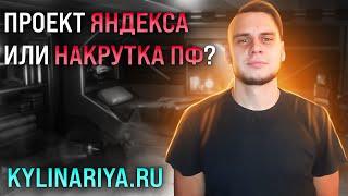 Анализ феномена в нише рецептов - проект сотрудника Яндекса или накрутка ПФ?