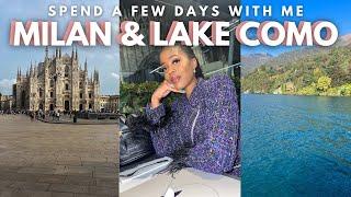 COME TO MILAN WITH ME TRAVEL VLOG | MILAN LAKE COMO ITALY TRAVEL VLOG | MILAN TO LAKE COMO DAY TRIP