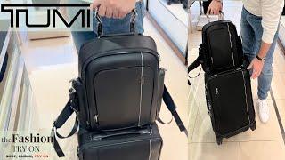 TUMI TRAVEL ESSENTIALS | ARRIVÉ - LARSON BACKPACK (LEATHER) | The Fashion Try On