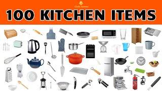 English Vocabulary - 100 KITCHEN ITEMS