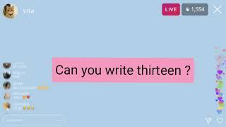 Can you write thirteen thousands thirteen hundred thirteen.