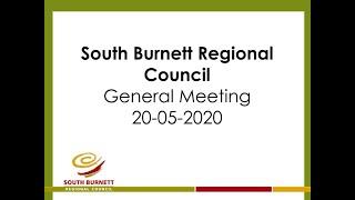 South Burnett Regional Council General Meeting 20052020