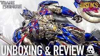 Optimus Prime Transformers The Last Knight Threezero DLX Diecast Unboxing & Review