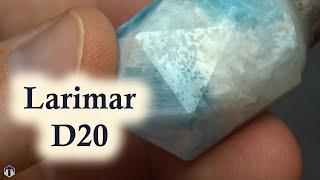 Unleashing the Beauty of the Ocean: Cutting a Larimar D20