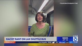 Racist rant captured on LAX shuttle bus