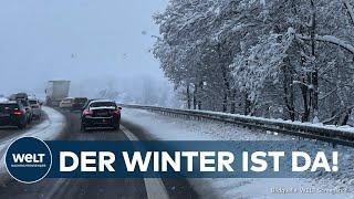 DEUTSCHLAND: 20cm Neuschnee! Wintereinbruch in Bayern - Jetzt wird es frostig im Allgäu