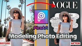 How to edit special photos of modeling works in Picsart