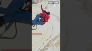 Bungee Jumping In Pokhara Nepal | Cute Couple Bungee Jumping |