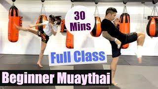 BEGINNER MUAYTHAI FULL CLASS - 30 Mins // No Equipment // Small Space & Iso Friendly!