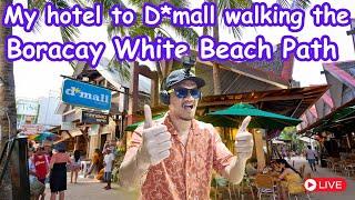 Walking Along Boracay's White Beach From Hotel Station 3 To D*mall Station 1 - A Scenic Tour!